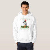 Adelie Penguin Vogelliefhebber Ugly Adelie Penguin Hoodie (Voorkant volledig)