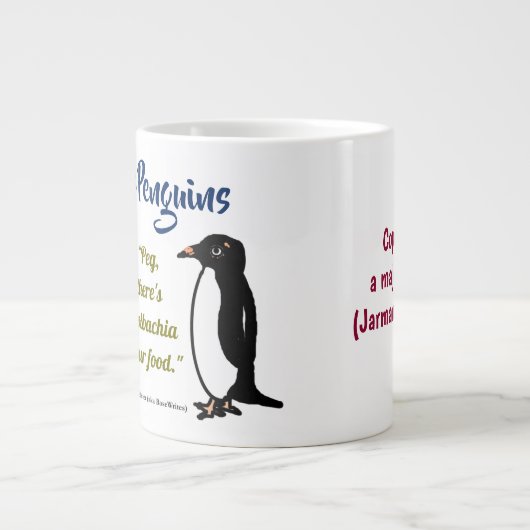 Adélie Penguins 20 oz. mok van RoseWrites (Voorkant)