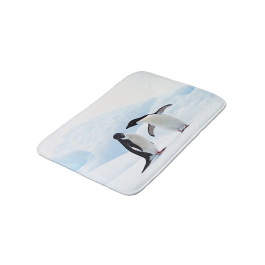 Adelie Penguins Badmat (Gekanteld)