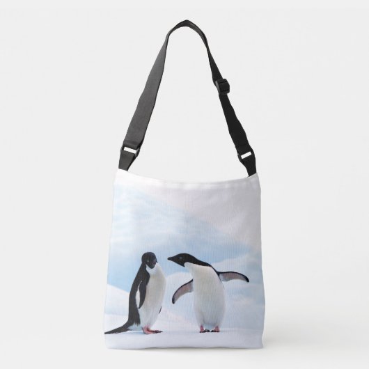 Adelie Penguins Crossbody Tas (Voorkant)