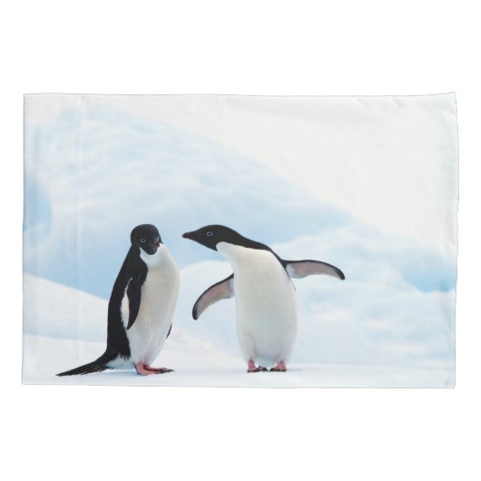 Adelie Penguins Kussensloop (Achterkant)