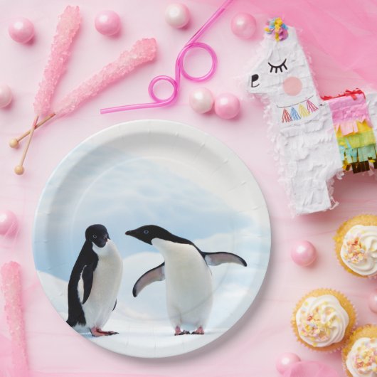Adelie Penguins Papieren Bordje (Feest)