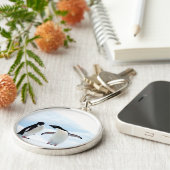 Adelie Penguins Sleutelhanger (Zijkant)