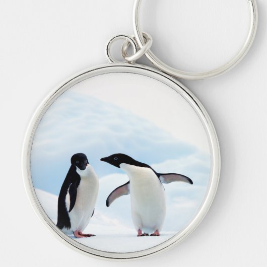 Adelie Penguins Sleutelhanger (Voorkant)