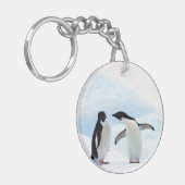 Adelie Penguins Sleutelhanger (Voorkant Links)