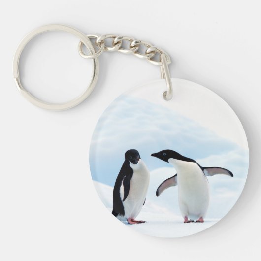 Adelie Penguins Sleutelhanger (Voorkant)