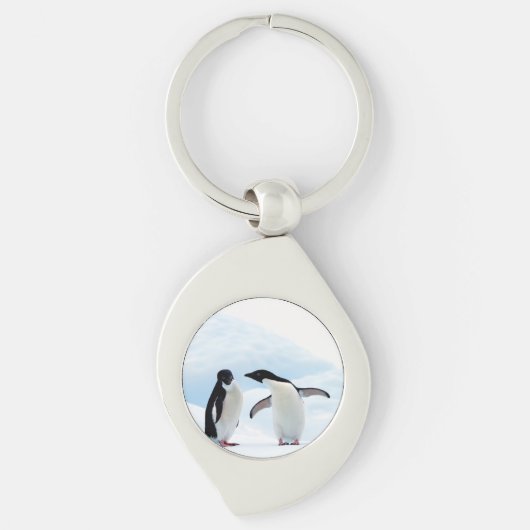 Adelie Penguins Sleutelhanger (Voorkant)