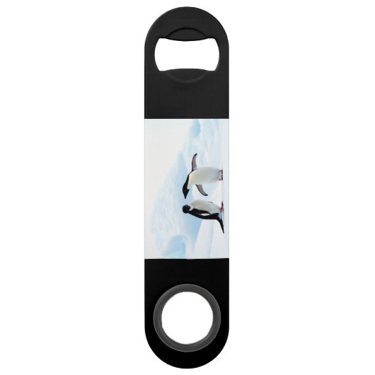 Adelie Penguins Speed Flessenopener (Achterkant)