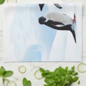 Adelie Penguins Theedoek (Gevouwen)