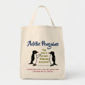 Adélie Penguins van RoseWrites Tote Bag (Voorkant)