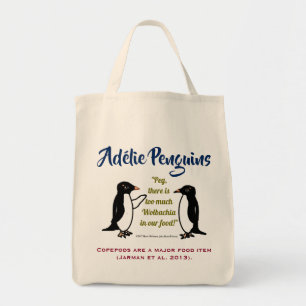 Adélie Penguins van RoseWrites Tote Bag