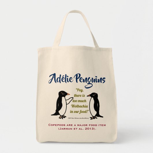 Adélie Penguins van RoseWrites Tote Bag (Voorkant)