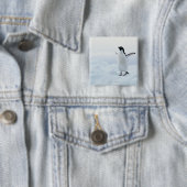 Adelie pinguïn, Antarctica Vierkante Button 5,1 Cm (In situ)