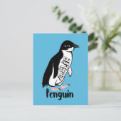 Adelie pinguins briefkaart (Staand voorkant)