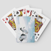 Adelie pinguïns (pygoscelis adeliae) Antarctica Speelkaarten (Achterkant)