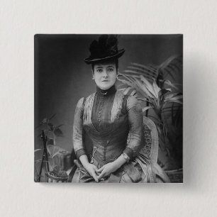 Adelina Patti, 1880 Vierkante Button 5,1 Cm