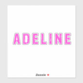 Adeline persoonlijke naam sticker (Vel)
