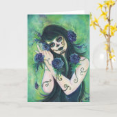 Adelita dag van de Doodkaart door Renee L. Lavoie Kaart (Gele Bloem)