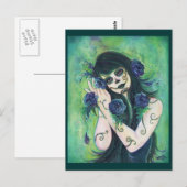 Adelita Dag van het dode briefkaart door Renee L.L (Voorkant / Achterkant)