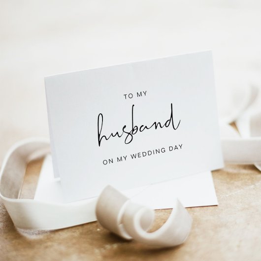 ADELLA aan mijn man op mijn huwelijksdag Kaart