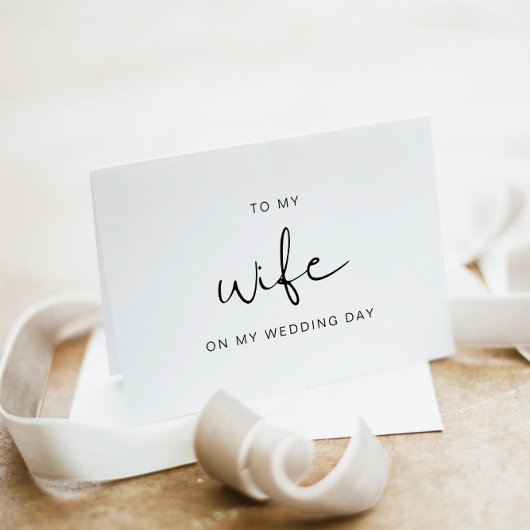 ADELLA Aan mijn vrouw op mijn trouwdag kaart