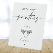 ADELLA Drop Your Panties Bachelorette Game Sign Reclamebord Met Voetstuk
