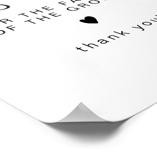 ADELLA Edgy Minimal Reserved for Family of Groom Poster (Hoek)