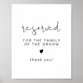 ADELLA Edgy Minimal Reserved for Family of Groom Poster (Voorkant)