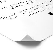 ADELLA Edgy Minimal Wine Wedding Guestbook Poster (Hoek)