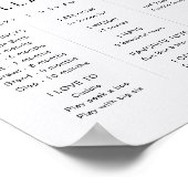 ADELLA Edgy Minimalist Boho First Year Mijlsteen Poster (Hoek)