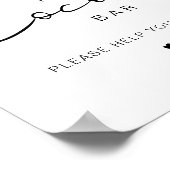 ADELLA Edgy Minimalist Winter Hot Cocoa Bar Poster (Hoek)