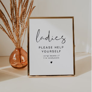 ADELLA Edgy Modern Dames Bathroom Toiletry Poster