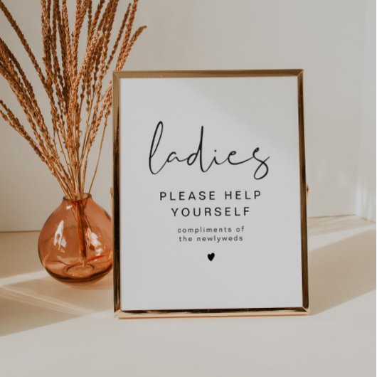 ADELLA Edgy Modern Dames Bathroom Toiletry Poster