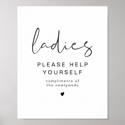 ADELLA Edgy Modern Dames Bathroom Toiletry Poster (Voorkant)