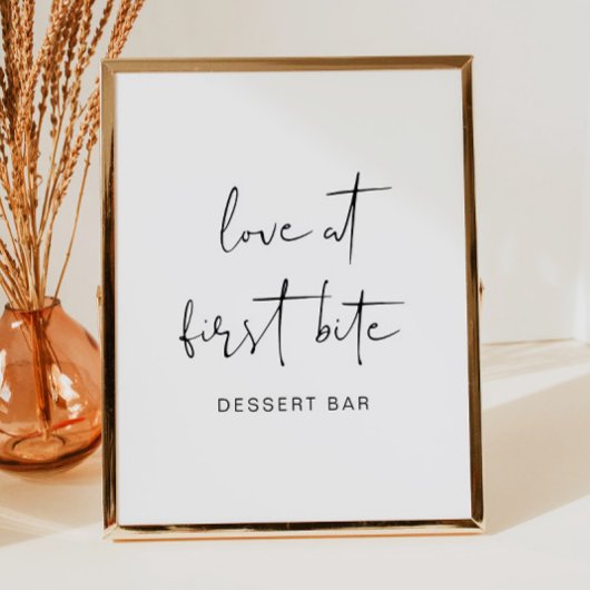 ADELLA Edgy Modern Minimalist Dessert Bar-Poster Poster