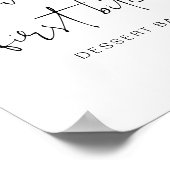 ADELLA Edgy Modern Minimalist Dessert Bar-Poster Poster (Hoek)