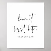 ADELLA Edgy Modern Minimalist Dessert Bar-Poster Poster (Voorkant)