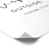 ADELLA Edgy Modern Minimalist No Alcohol Outside Poster (Hoek)