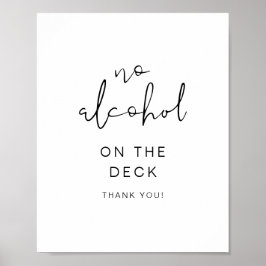 ADELLA Edgy Modern Minimalistisch Geen Alcohol Bor Poster