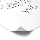 ADELLA Edgy Modern Sit Anywhere No Assigned Seats Poster (Hoek)