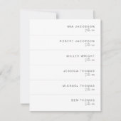 ADELLA Edgy Modern Slender Place Card Naam Kaart (Voorkant)