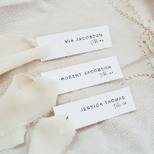 ADELLA Edgy Modern Slender Place Card Naam Kaart