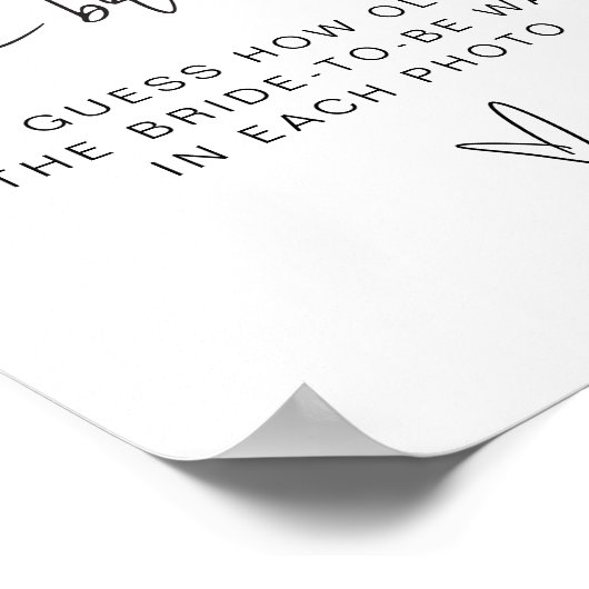 ADELLA Hoe oud was bruid Vrijgezellenfeest spel te Poster (Hoek)