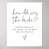ADELLA Hoe oud was bruid Vrijgezellenfeest spel te Poster (Voorkant)