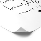 ADELLA Minimal Cornhole Guestbook Wedding Sign Poster (Hoek)