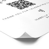 ADELLA Minimalist Honeymoon Fund Wedding Sign Poster (Hoek)