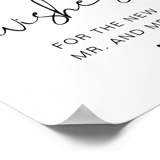 ADELLA Minimalistisch Advies & Wensen Bord Poster (Hoek)