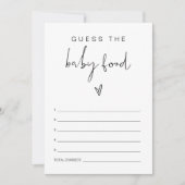 ADELLA-minimalistisch Baby Baby shower-spel Kaart (Voorkant)
