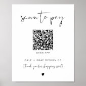 ADELLA-minimalistisch betaalbord voor kleine bedri Poster (Voorkant)