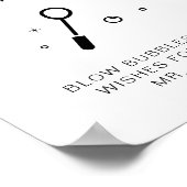 ADELLA Minimalistisch Bruisend Afscheid Huwelijk B Poster (Hoek)